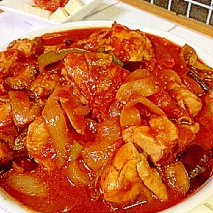 チキンと夏野菜のトマト煮込み レシピ 作り方 By Muddy713 楽天レシピ チキンと夏野菜のトマト煮込み レシピ 作り方 By Muddy713 楽天レシピ
